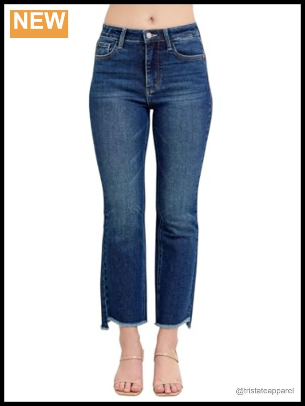 High Waist Kick Flare Jeans Stretch Denim Retro 70s Style